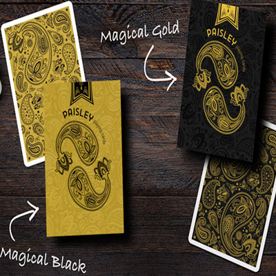 Paisley Magical Gold Playing Cards