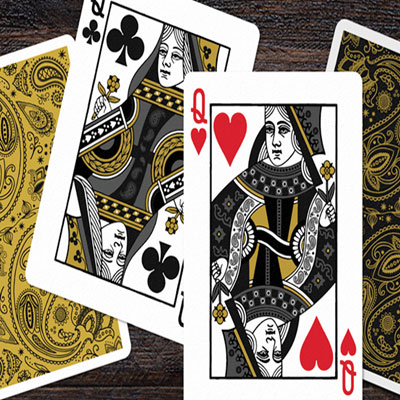 Paisley Magical Gold Playing Cards