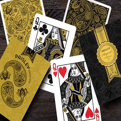 Paisley Magical Gold Playing Cards