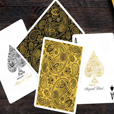 Paisley Magical Black Playing Cards