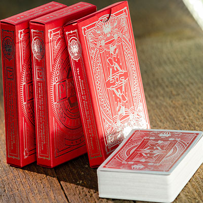 Pinocchio Vermilion Playing Cards (Red)