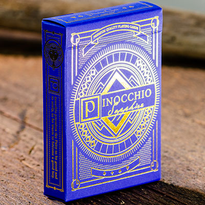 Pinocchio Sapphire Playing Cards (Blue) by Elettra Deganello