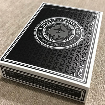 Premier Edition in Jet Black (Private Reserve) by Jetsetter Playing Cards