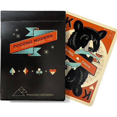 Woodland (black) Playing Cards