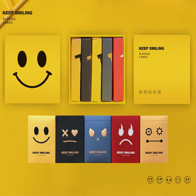 Keep Smiling Playing Cards Set by Bocopo