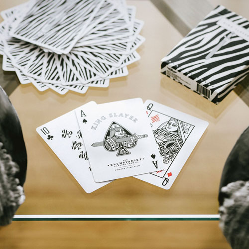 Zebra King Slayer Playing Cards