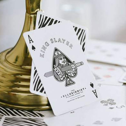 Zebra King Slayer Playing Cards