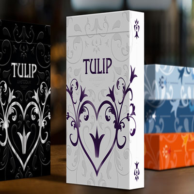 Purple Tulip Playing Cards by Dutch Card House Company