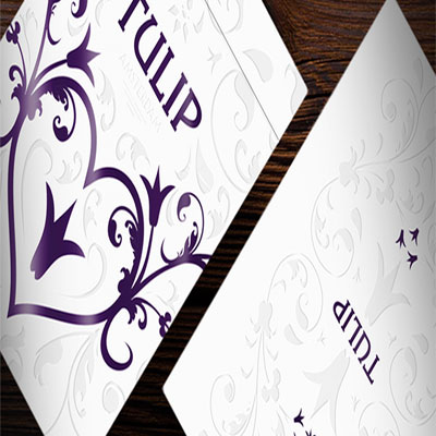 Purple Tulip Playing Cards