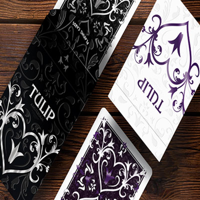 Purple Tulip Playing Cards