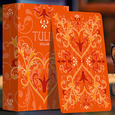 Orange Tulip Playing Cards