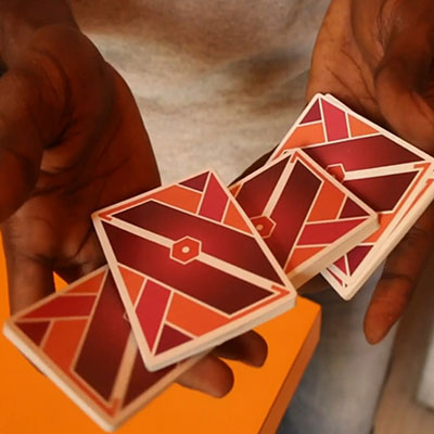 Pastels Orange Limited Edition Playing Cards