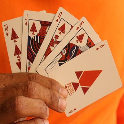 Pastels Orange Limited Edition Playing Cards