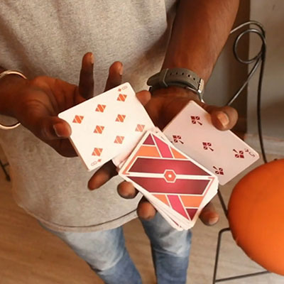 Pastels Orange Limited Edition Playing Cards