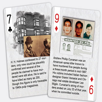 History Of American Crime Playing Cards