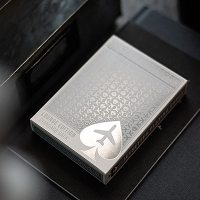 Lounge Edition in Jetway (Silver) by Jetsetter Playing Cards