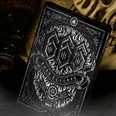 666 Holograpic Dark Reserve Playing Cards (Foiled Edition) by Riffle Shuffle