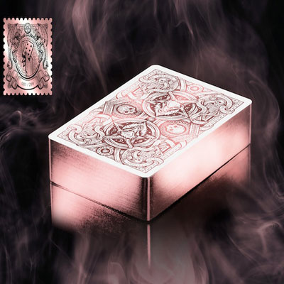 666 Rose Gold Playing Cards (Gilded Edition) by Riffle Shuffle