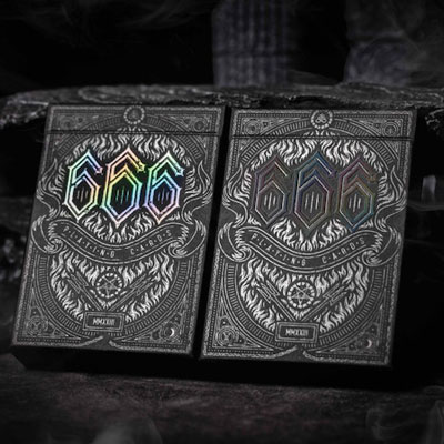 666 Holographite Playing Cards (Foiled Edition) by Riffle Shuffle