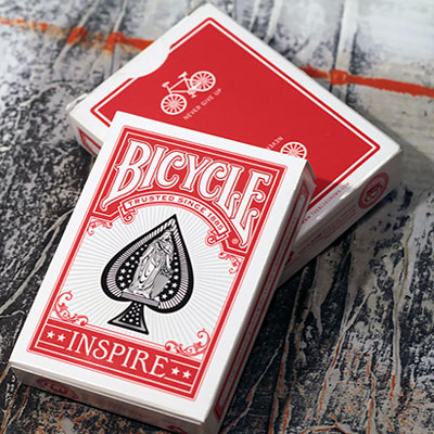 Bicycle Inspire (Red) Playing Cards by USPCC