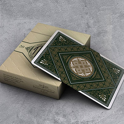 Limited Edition Theos Playing Cards (Green) by Parama Playing Cards